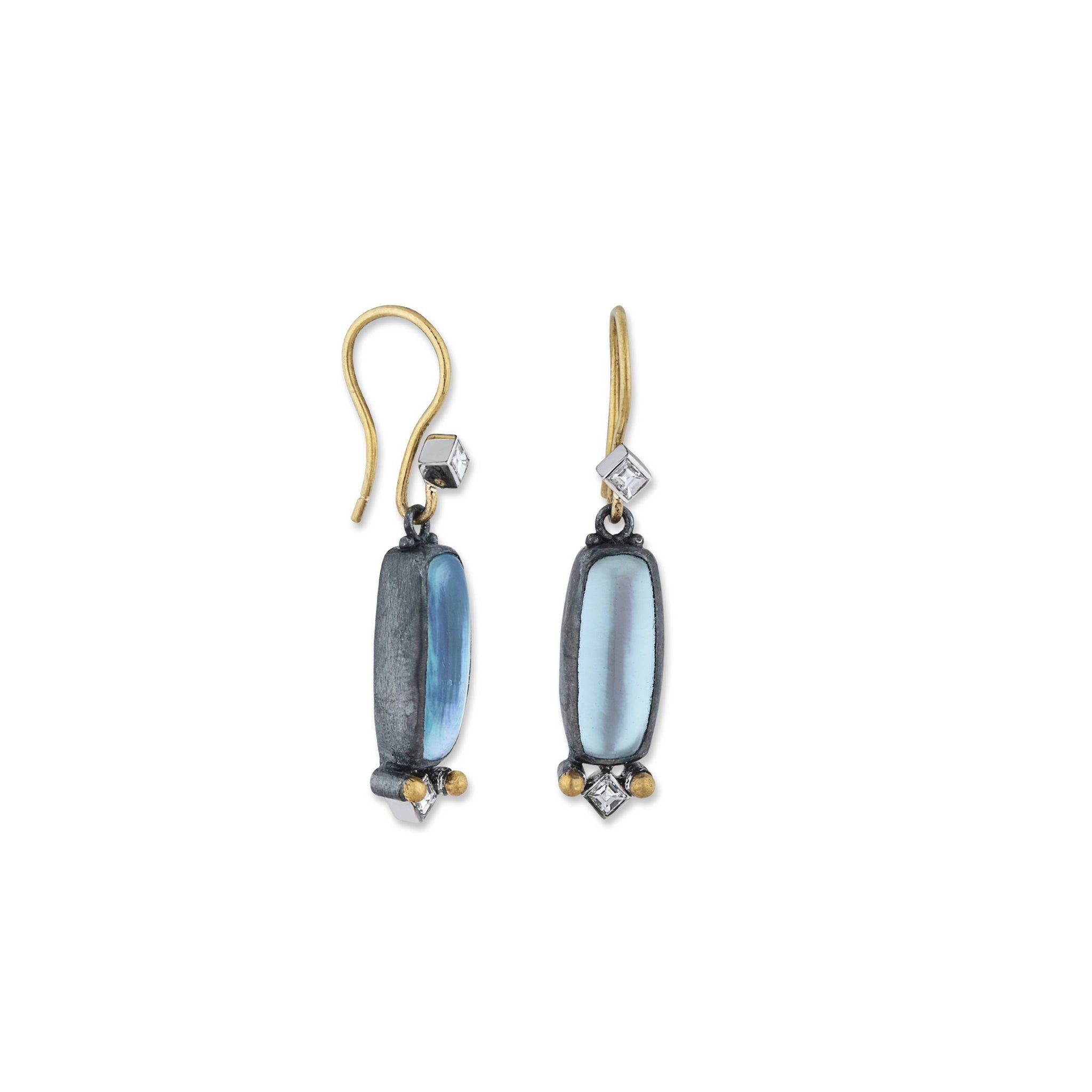Moondance blue topaz and diamond earrings Lika Behar - Smith and Bevill ...