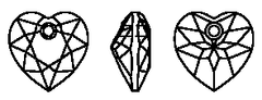 Swarovski 6432 Pendant Line Drawing