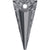 Swarovski Crystal Pendants 6480 28mm Crystal Silver Night