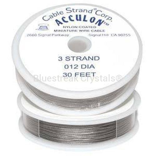 Beading, Wire, Nylon Coated, Stainless Steel, 7 Strand, .010 Black