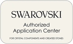 Bluestreak crystals are proud to have attained the standards of application be certified as a Swarovski Authorised Application Center