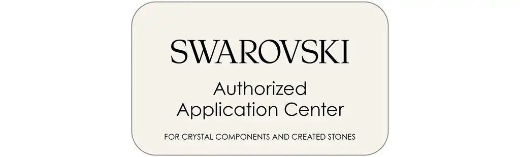 bluestreak crystals is an authorised application center parter approved for various application techniques for Swarovski crystals