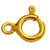 Gold Plated Bolt Ring Clasp 6mm