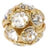 Preciosa Gold Plated Rondelle Ball 18mm Crystal