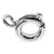 Silver Plated Bolt Ring Clasp 6mm