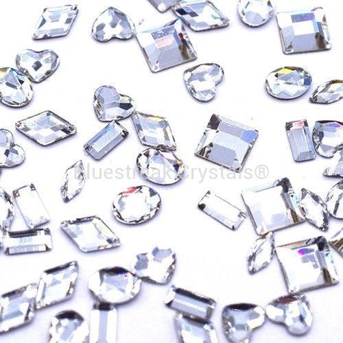 Jollin Hot Fix crystal Flatback Rhinestones glass Diamantes gems 28mm(10ss  2880pcs, capri Blue) - Onceit