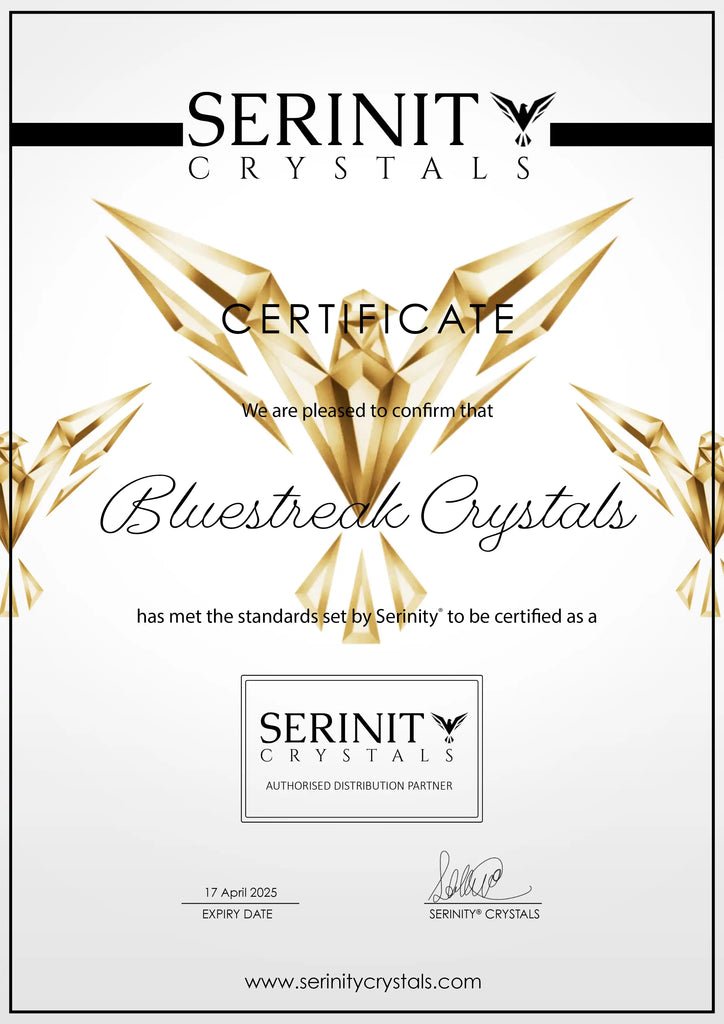 Bluestreak Crystals Authorised Distribution Partner for Serinity Crystals