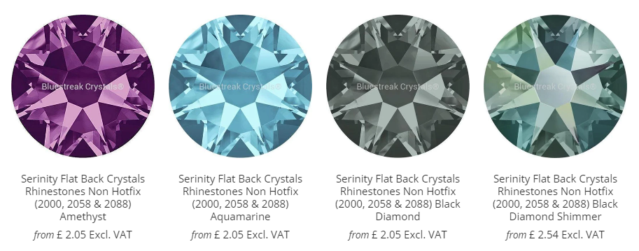 Serinity Flatback Crystals