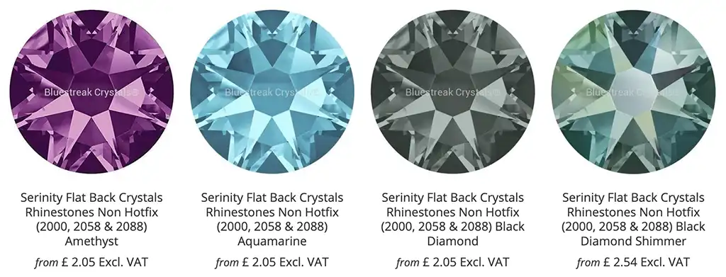 Serinity Flat Back Crystals