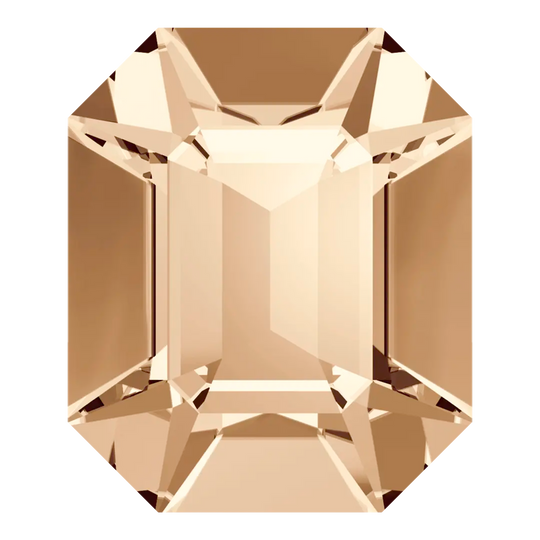 Swarovski Fancy Stones Octagon (4600) Crystal Golden Shadow Image 1