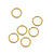 Gold plated jump rings