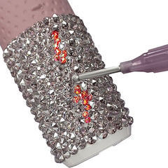 Begin placing the Serinity Crystals in a rhinestone embellishment style of your choice