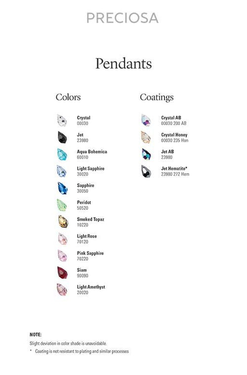 Guide to Preciosa Pearl Colors — Beadaholique