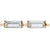 Preciosa Crystal & Gold Baguette Cup Chain