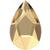 Swarovski Rhinestones 2303 Pear 8mm Crystal Golden Shadow