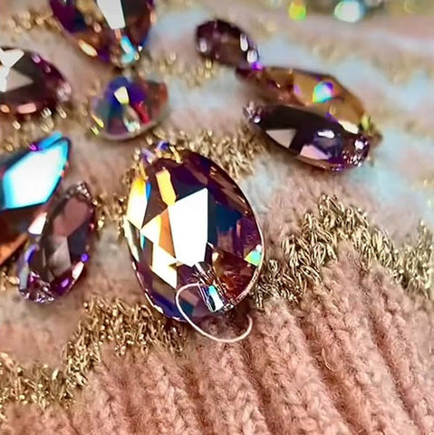Sew on Serinity Crystals to make knitwear look fab for winter