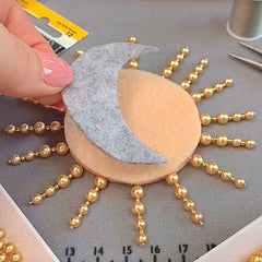 Glue the layers together - brooch making project