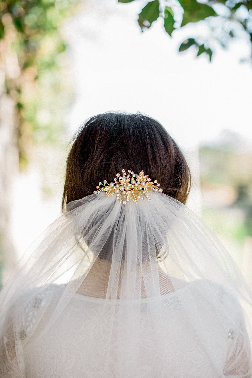 pearl and diamante hair clip