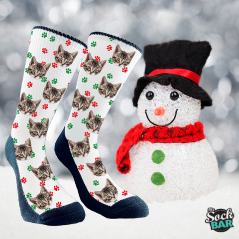 custom socks made to order. Free shipping in Canada. Make your own customized face or pet socks. Huge selection of templates and many different styles of high quality socks. Great gift idea for every holiday!