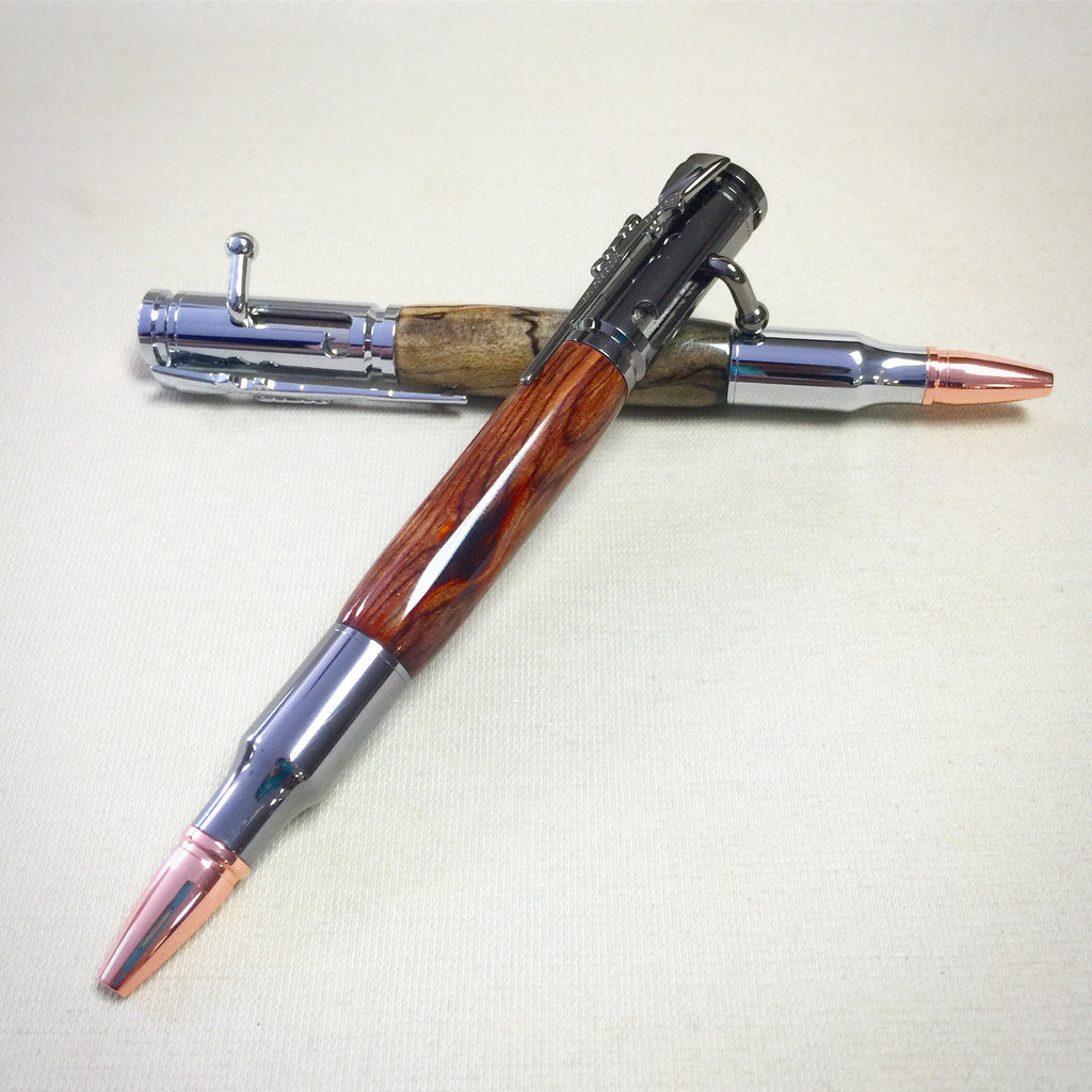 Handmade 30 Caliber Bolt Action Ballpoint Pen – The Carpenter's Shop