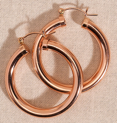 Jones hoops (gold, rose gold, or silver)