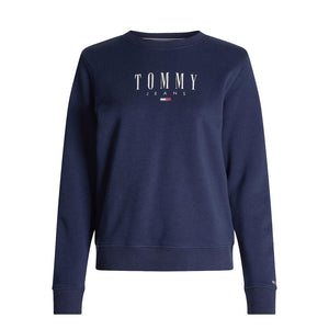 tommy jeans rainbow embroidered crew neck sweatshirt