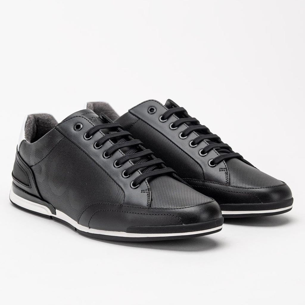 boss mens black trainers