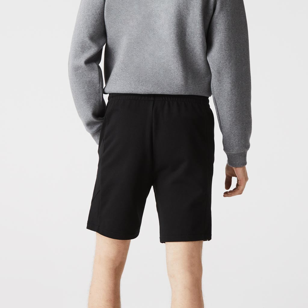 lacoste black fleece shorts