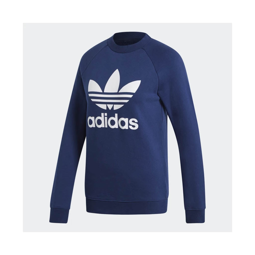 adidas trefoil crew sweatshirt womens