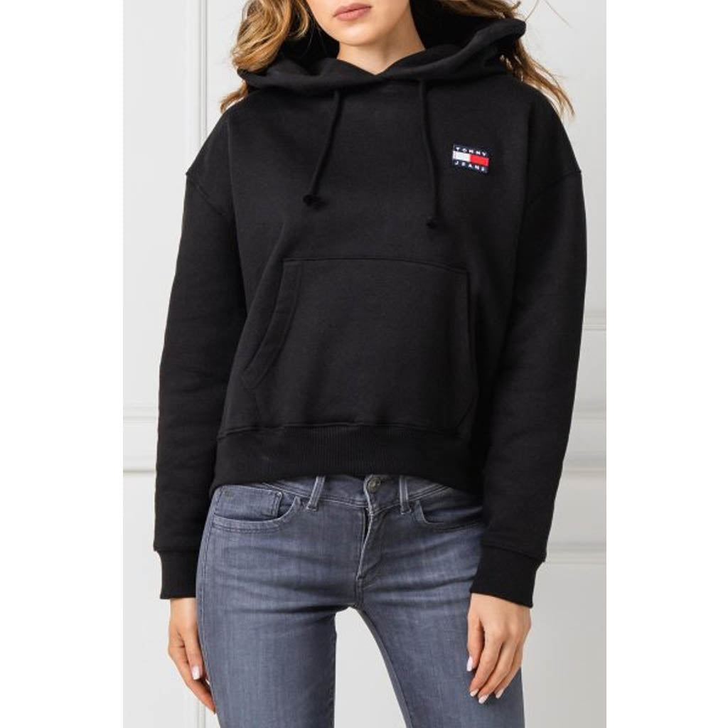 black tommy hilfiger hoodie women's