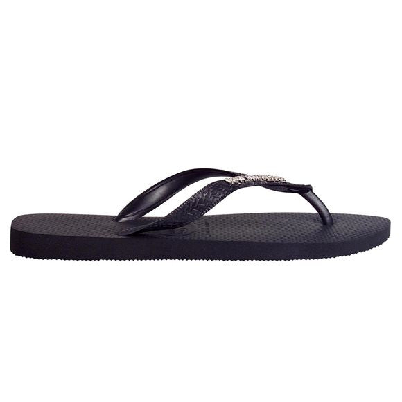 black havaianas metal logo