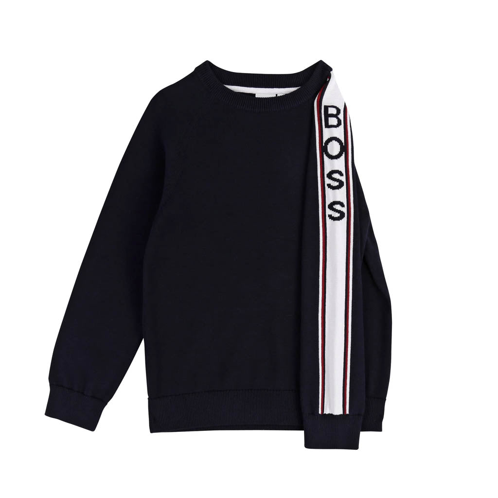 hugo boss navy jumper