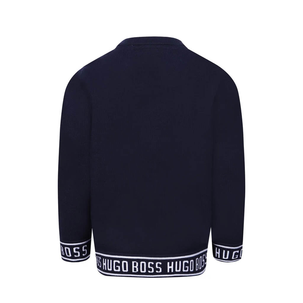 hugo boss boys jumpers