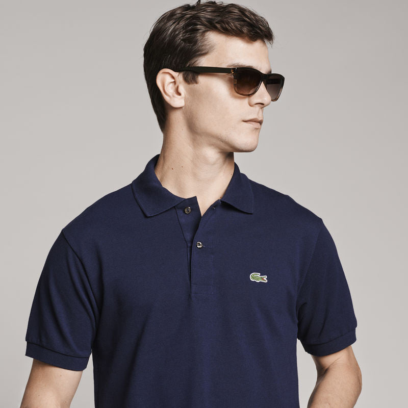 mens navy lacoste polo