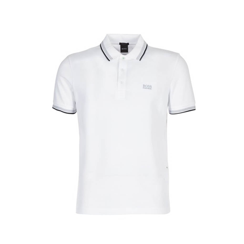 white boss polo