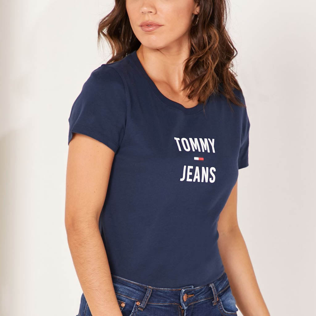 navy blue tommy hilfiger t shirt women's