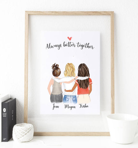 get wall art for best friends is because this is an extraordinary friendship gift at glacelis.com