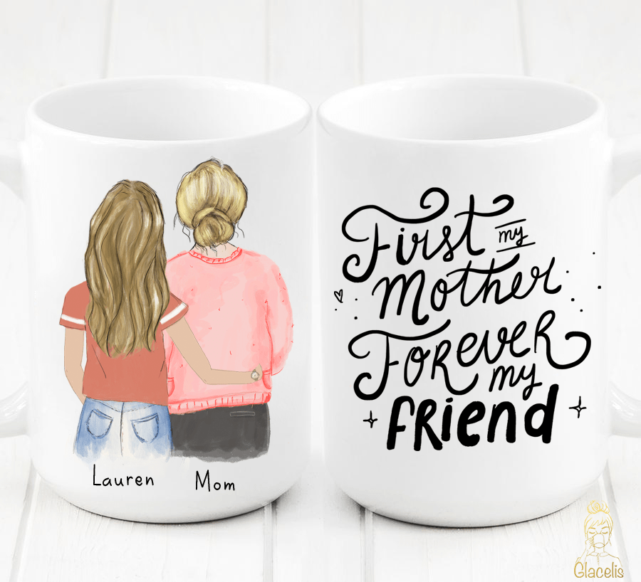 Personalized Mother and Daughter Mug 