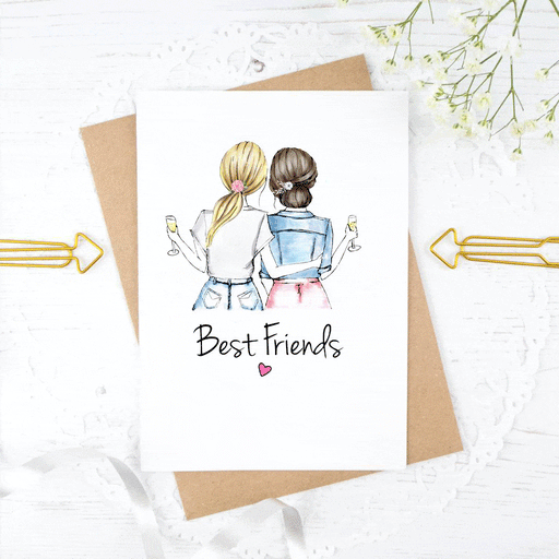 Best Friends” Watercolor Drawing – East of the Easel