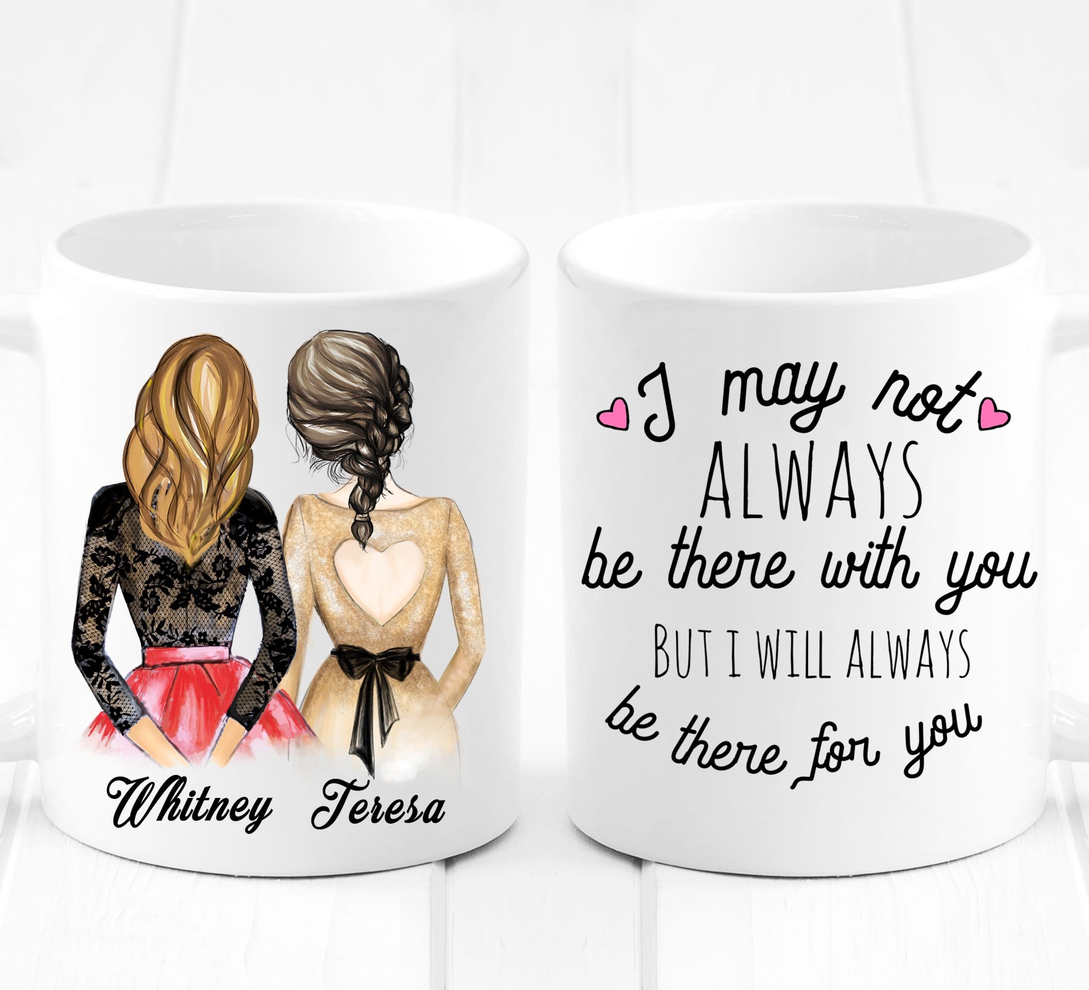 Personalized Best Friends gifts mug Glacelis
