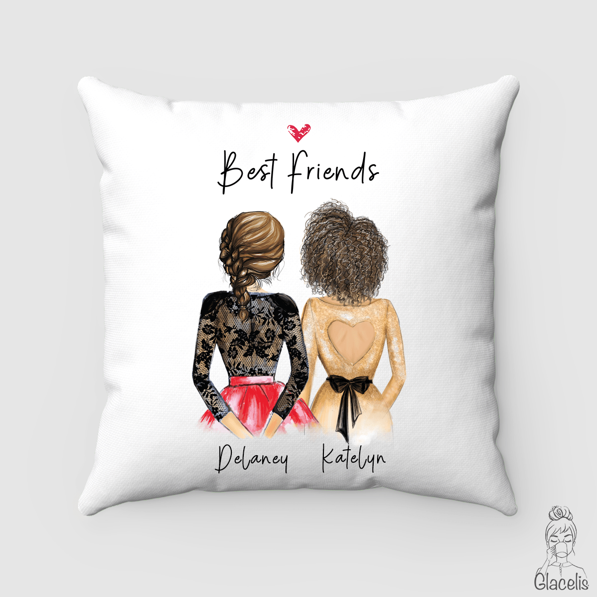 Personalized Best Friend Pillow – Glacelis