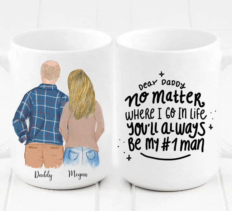 Personalized Daughter And Father Mug — Glacelis