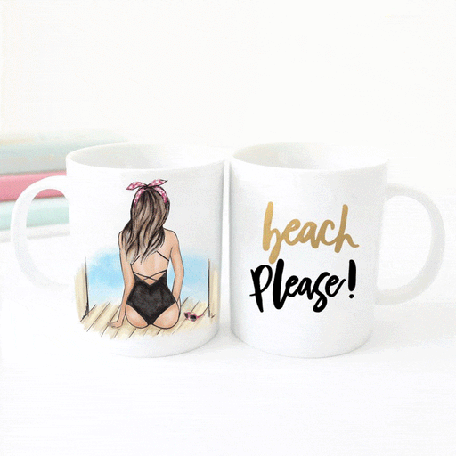 Personalized Unique Coffee Mug - Less Monday More summer