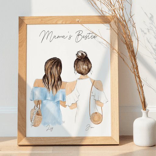 For Mother's Day or any day, this artwork is perfect for the mother or mother figure in your life that you love and cherish. Moms all around would appreciate this thoughtful illustration as a gift to celebrate a loving relationship. 