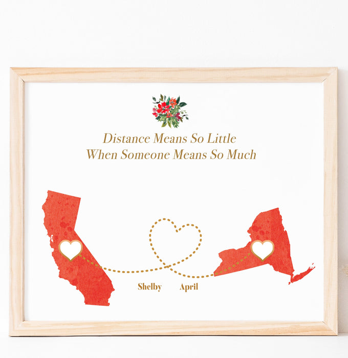 love knows no distance map