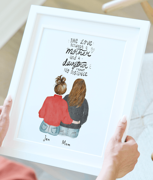 Mother Daughter Gift, Long Distance, Personalized Gift from Son Family gift  art, Love Mom, Birthday Gifts for Mom From Daughter, Mother gift - OC