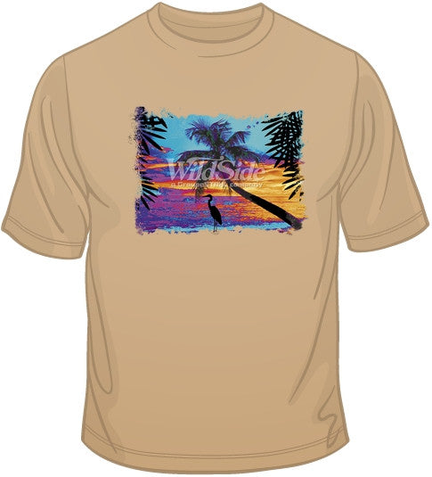 Neon Beach Scene T Shirt | BoardwalkTees.com