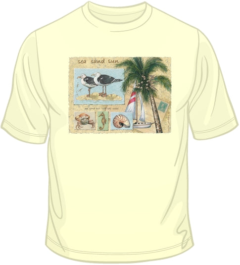 Sea, Sand, Sun T Shirt | BoardwalkTees.com