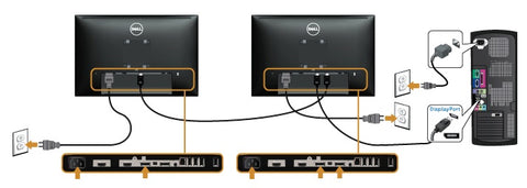 daisy chain monitor mst hub