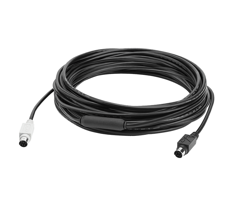 Logitech Rally Mic Pod Extension Cable - microphone extension cable - 10 m  - 952-000047 - Audio & Video Cables 